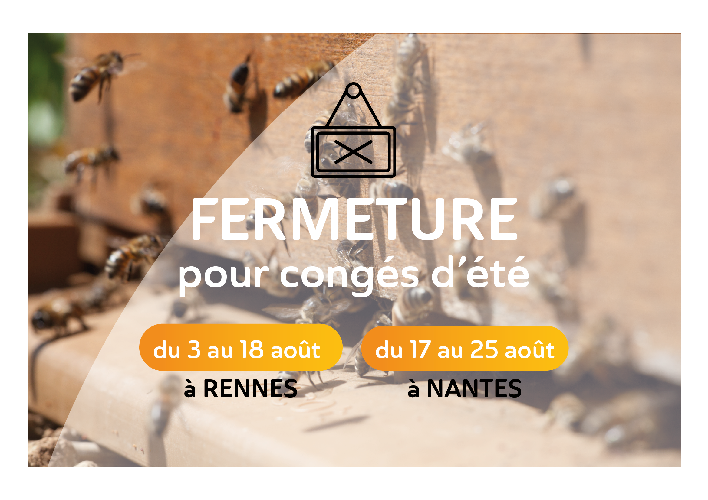FERMETURE CONGES ETE